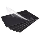 ブランクメタルカード 陽極酸化アルミニウム板 85 mm x 50 mm x 0.8 mm ブラック 10個
