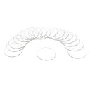 18個の時計用水晶ガラスレンズ 22mmフラットラウンドメガネ時計フェイス水晶レンズ交換部品 時計修理用 クリア
