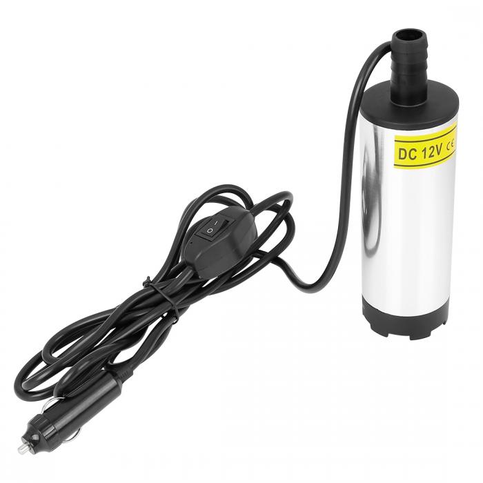 X AUTOHAUX ポータブルDC電動水中ポンプ 30L /分 12V 51 mm ディーゼル水油移送ツール カートラックキ..