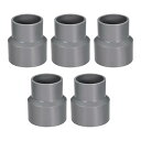 レジューサーカップリング DWVパイプ継手 PVC製 グレー サイズ63mmx50mm 5個入