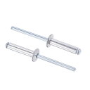 ブラインドリベット 直径5mm グリップ長さ20mm アルミプルリベット コアデコレーションリベット シルバートーン 120個