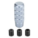 X AUTOHAUX シフトノブ ギアシフト マニュアルトランスミッションスティックシフトノブセット 金属 ユニバーサル 9.5 cm 車用 チタントーン