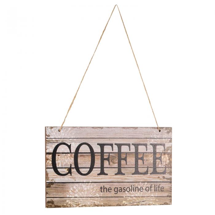 木製掛け看板 10.2 x 5.9" MDF製 ヴィンテージウォールデコレーション 木製プラークサイン 家庭やコー..