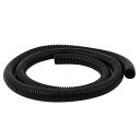 コルゲートチューブ ワイヤー保護 プラスチック ブラック 20mm x 17mm 1.3M長