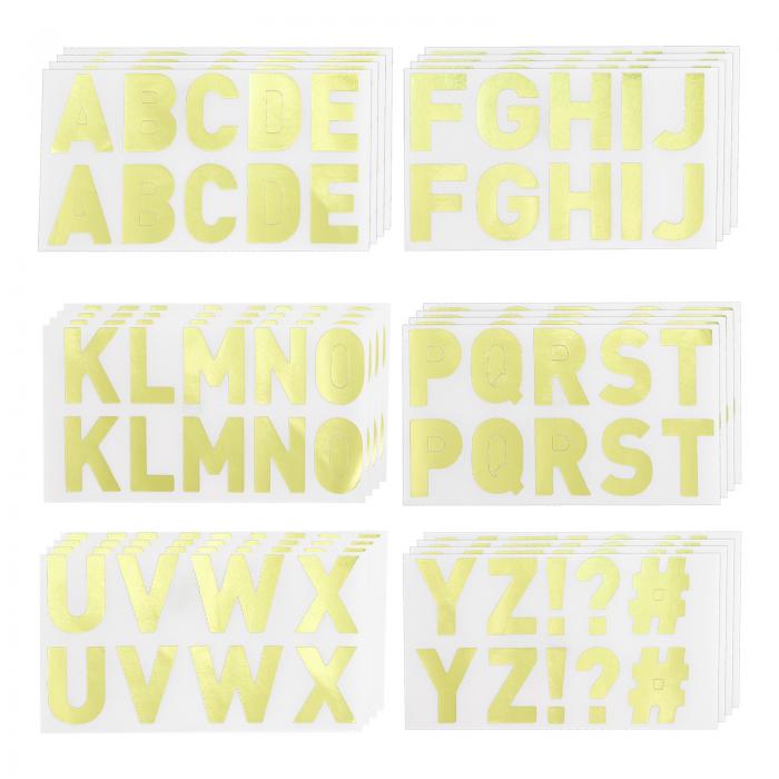 PATIKIL 1" 文字ステッカー 300枚24シートアルファベット文字ステッカー自己粘着掲示板装飾スクラ ップ..