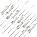 スローブローヒューズ時間遅延リード線 5mm x 20mm 250V T0.5A セラミックヒューズ 10個