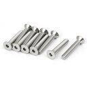 六角穴付きボルト フラットヘッド 316ステンレススチール シルバートーン M5*30mm 10個入り(4)