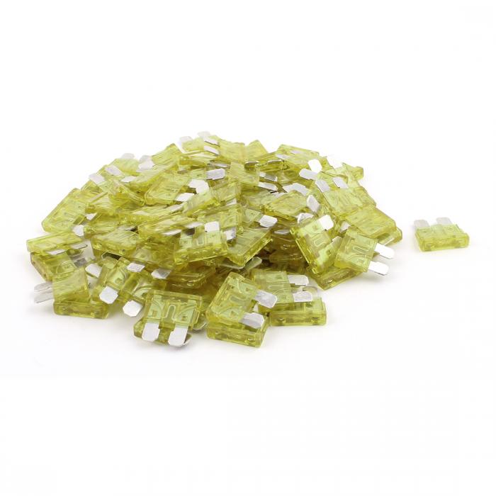 平型ヒューズ 車用ブレードヒューズ ミニ 自動車 モーターバイク トラック SUV 船 ATC 20A イエロー 10..