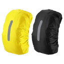 PATIKIL 40-50L 防水バックパック レインカバー 2個セット 滑り止めバックパックカバー 垂直反射ストラップ付き ハイキング キャンプ 狩猟用 M ...