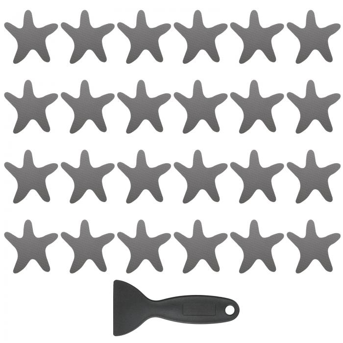 PATIKIL 24個の滑り止めバスタブステッカー スクレイパー付きの防滑シャワーステッカー バスルームシャ..