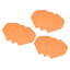 PATIKIL ダーツフライト 9個 PET 標準ダーツアクセサリー交換部品 ソフトチップ スチールチップ用 オレンジ