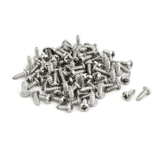 セルフタッピングねじ シルバートーン 304ステンレス M3.5 x 10mm パンヘッドネジ 100個入り セルフタッピングねじ シルバートーン 304ステンレス M3.5 x 10mm パンヘッドネジ 100個入り