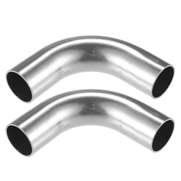 A ABSOPRO ベンドエルボパイプチューブ 32 mm外径 脚の長さ100 mm 90度 DIY 排 気管 インタークーラー..