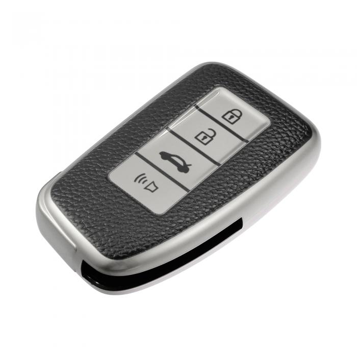 A ABSOPRO 4ボタンスマートリモートキーシェル Le xusに対応 ES300hに対応 2015-2021 プロテクター TPU..