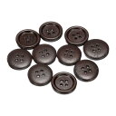 10個28L木製ボタン11/16