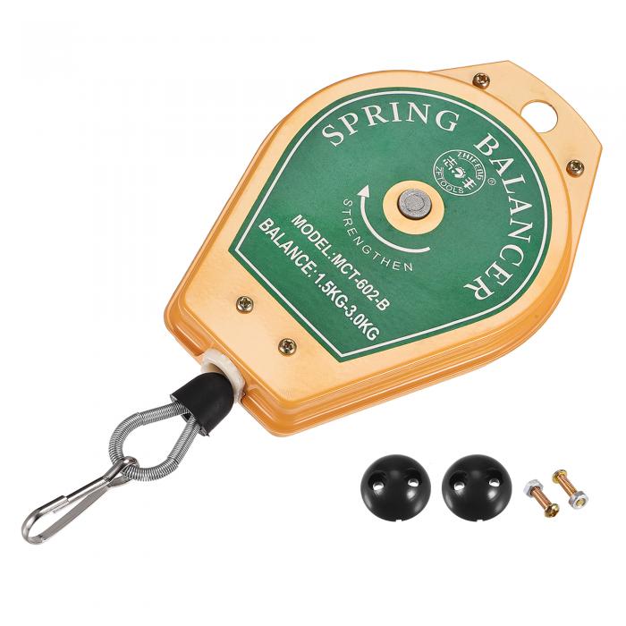 スプリングバランサー 調整可能 ツールホルダー吊り下げ装置 1.5-3kg ストレッチ長さ3 M 組立ライン用 ..