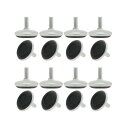 レベリングフット M6 x 15 x 30mm レベリングフィート 調節可能 レベラー フロアプロテクター カバー 家具用 機械脚用 椅子脚 16パック