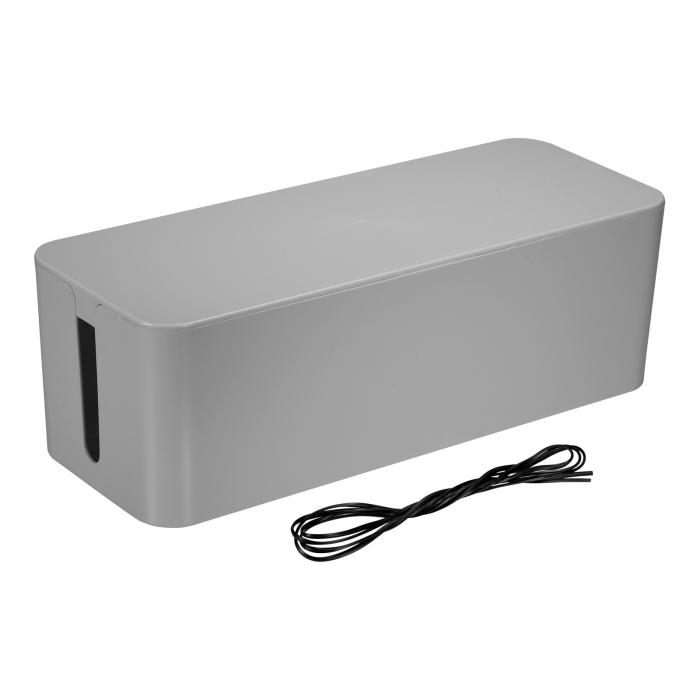 ケーブル管理ボックス PSコード整理ボックス ネクタイ付き ワイヤーと電源タップデスクを隠す TVコンピ..