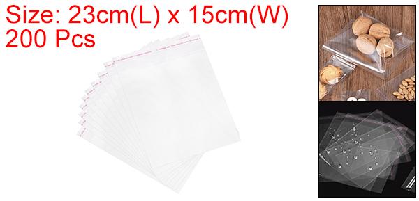 クリアセロバッグ チェロトリートバッグ チェロポリバッグ 15cm x 23cm プラスチック セルフシール OPP クッキー キャンディ ジュエリー ギフト包装 クリア 200個入り