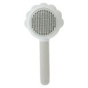 CAPASTEC ペットブラシ ワンプッシュ式 猫ブラシ 犬ブラシ 丸洗い可能 皮膚に優しい 抜け毛取り マッサージ 長毛 短毛 スリッカーブラシ 犬猫通用 ペ...