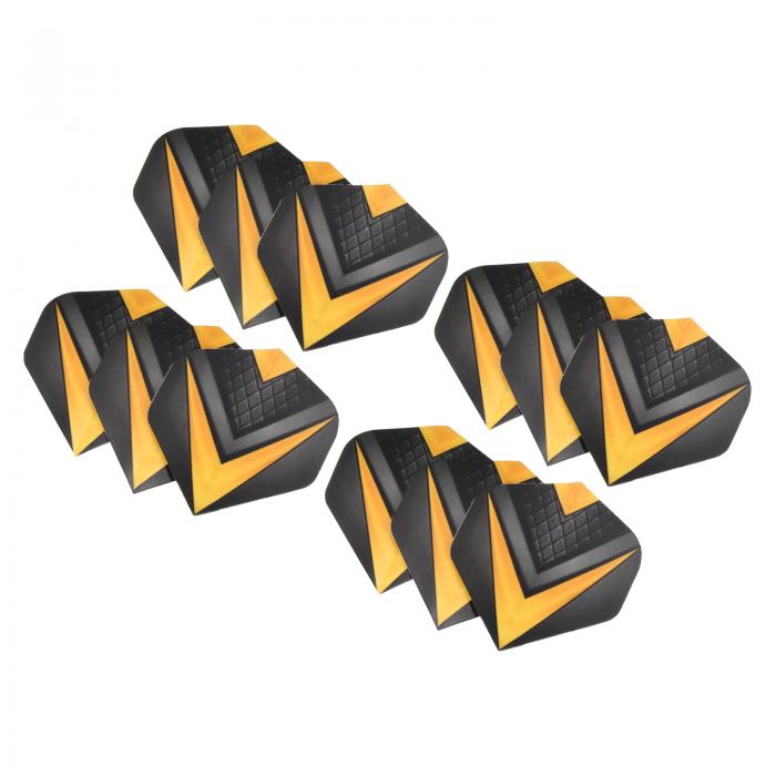 PATIKIL ダーツフライト 12個 PET 標準ダーツアクセサリー交換部品 ソフトチップ スチールチップ用 Vス..