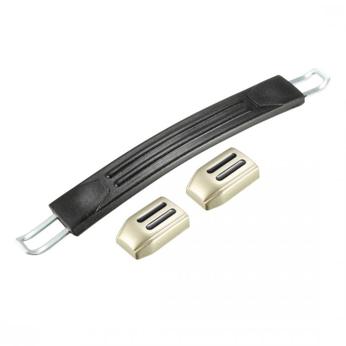 ラゲッジキャリーストラップ スーツケースハンドル ラゲッジプルハンドル 210 mm長 ブラック 1個入り