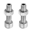 PATIKIL M8x30mm 六角穴付きネジ 2セット 円筒形 中空ボルトナットキット ランプねじ 切りねじ スルーホールファスナー 304ステンレス鋼