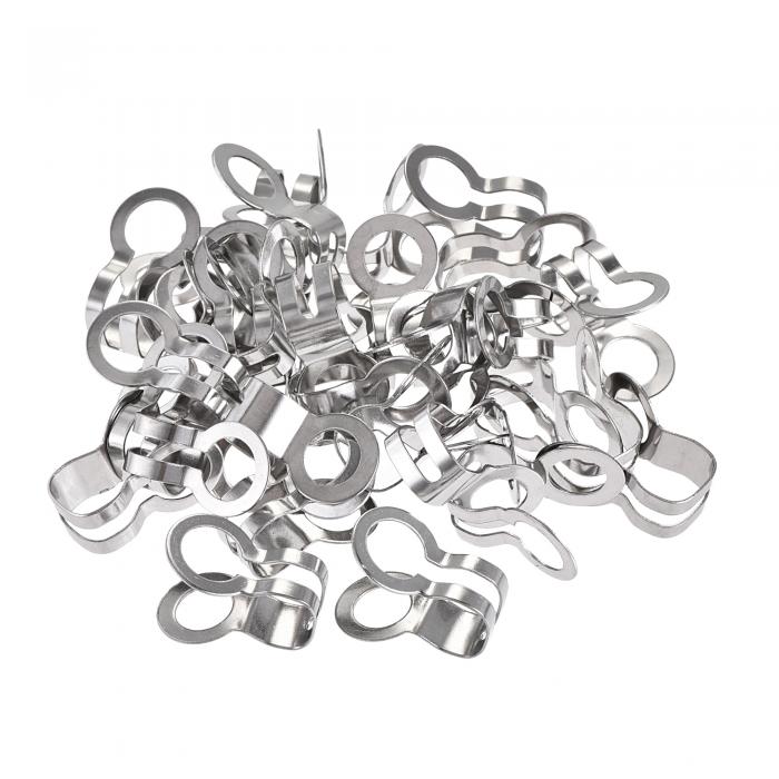 ボールチェーンコネクタ ダブルリングスタイルリンク ステンレス鋼ループ接続 6mm 17mmx12mm 30個入り