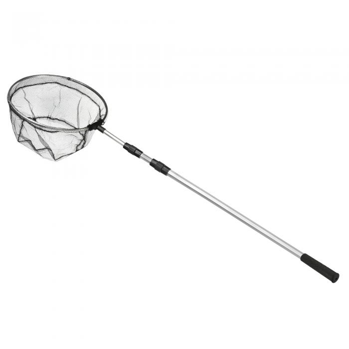 PATIKIL 折りたたみ漁網 ラウンド 210cmまで伸ばす アルミニウム合金 伸縮式ランディング ポールハンド..