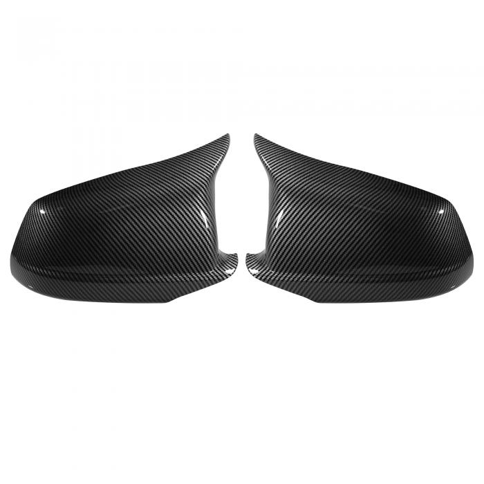 車の外部バックミラーカバーキャップ 交換用 B MWに対応 5 s eries F10 F11 F18 528i 530i 535i 550iに対応 2011-2013に対応 カーボンファイバーパターン 1ペア