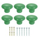6個セラミックキャビネットノブ 32mm/1.26