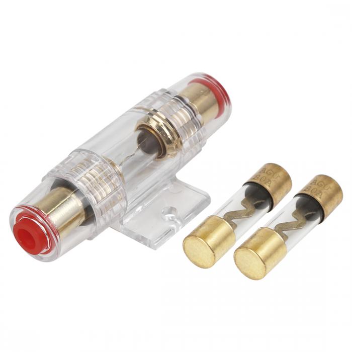 ヒューズホルダー ヒューズ ヒューズボックス ヒューズキャップ 車用 4 6 8 ゲージ 10X38MM 80 Amp AGU..