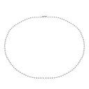 PATIKIL シルバートーン ビーズ チェーン ネックレス、チタン スチール 4mm ビーズ ボール チェーン ネックレス Y2K パンク ネックレス 女性と...