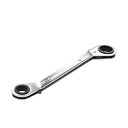 リバーシブルラチェットレンチ 18mmx 22mm ダブルボックスエンド Cr-V