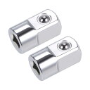 ソケットアダプター 減速機 Cr-Vスチール製 6mm(F)ー12.7mm(M) 2個入