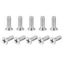 フラットヘッド機械ねじ プラス 304ステンレス鋼 ボルト 10#-24x16 mm 100個