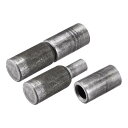 バレルヒンジ溶接 64mm x 17.5mm オスーメス 鉄製 ヒンジピン 金属 ホーム ゲート ドア ウィンドウ用 8ペア入り