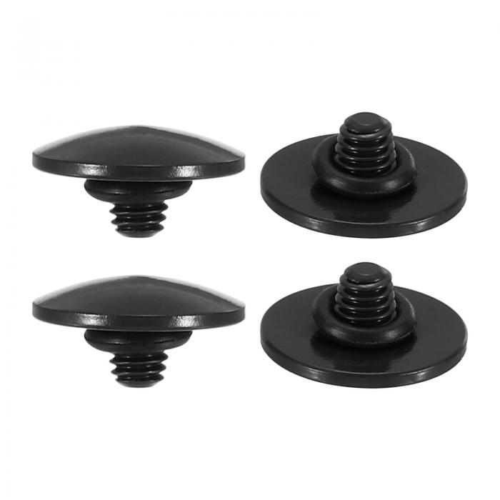 PATIKIL カメラシャッターボタン 4個 ソフトシャッターボタン 純銅 カメラボタン 凸面 互換性 DSLR/SLRカメラ付き ブラック