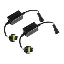 A ABSOPRO LED車のヘッドライトキャンバスデコーダ H11 H9 H8 880 エラーなし 警告抵抗器デコーダの交換 アンチフリッカー抵抗 プラスチック ブラック 2個