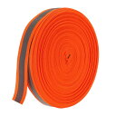 PATIKIL 反射テープストリップ 25mm x 55ヤード 高い視認性の反射テープ 縫い付け用 DIY警告安全生地ウェビング 衣類 レインコート用 蛍光オレ...