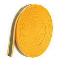 PATIKIL 反射テープストリップ 25mm x 55ヤード 高い視認性の反射テープ 縫い付け用 DIY警告安全生地ウェビング 衣類 レインコート用 イエロー