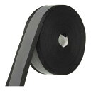 PATIKIL リフレクティブテープストリップ 30mm x 24ヤード 高い視認性のリフレクティブテープ 縫い付け用 DIY警告安全生地ウェビング 衣類 レインコート用 ブラック