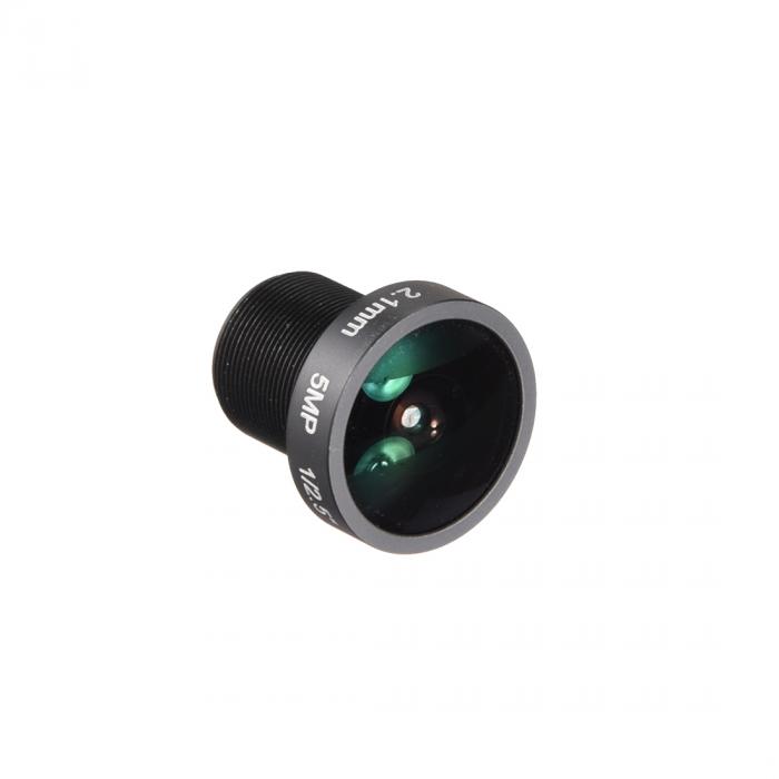 カメラレンズ 2.1mm 5MP F2.0 FPV CCDカメラ用ワイドアングル ブラック 1個入り