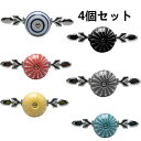 取っ手 4個セット 6色選べる 119x41x31mm セラミック製ノブ スクリュー 亜鉛合金製 引き出しハンドル食器棚ワードローブドレッサードア用