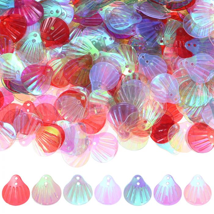 M METERXITY 600パック シーシェルシーケンス 50g 貝形状 ルーズシーケンス DIYクラフト/裁縫/アップリ..