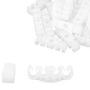 4ウェイ 車のガソリンラインホース保持クリップ 止めクランプ リテーナークリップ Volkswagenに対応 50x16.5 mm プラスチック 20個入り