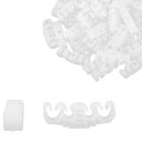 車のガソリンラインホース保持クリップ 50x16.5 mm プラスチック 4ウェイ Volkswagenに対応 50個