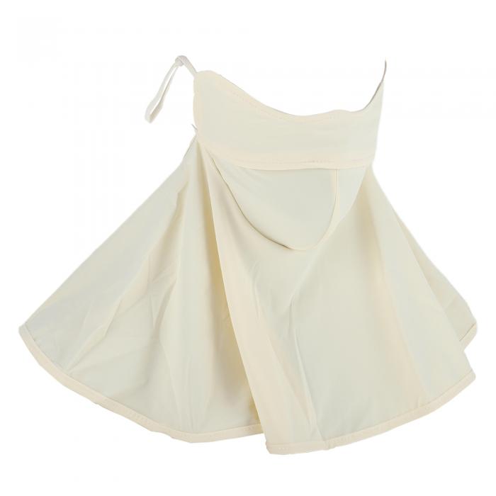 TUCKBOLD フェイスマスク ネックカバー 夏用 冷感 フェイスカバー ネックガード 耳かけ式 調整可能 uvカット 日焼け防止 息苦しくない 通気性 吸汗速乾 自転車 バイク用 | 1個 ベージュ