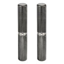 2個 溶接用バケットヒンジ 6-2/7" x 1"(LxD)炭素鋼溶接可能な取り外し可能なバケットヒンジ 金属ゲートスイングドアトレーラーランプ用 バケットヒンジ 金属ゲート用 溶接用バケットヒンジ 0.59"ピンOD