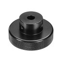 アルマイト加工されたアルミニウム合金ハンドホイール 6mmボア 50mm OD ニューリングノブ ターニングハンドル ミリングマシン・旋盤・スライド変位プラ ットフォーム用レンチ付き 黒色(4)